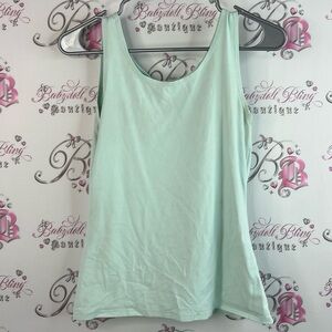 Geoffrey Beene sport tank top blue Light Green Tank Top mint